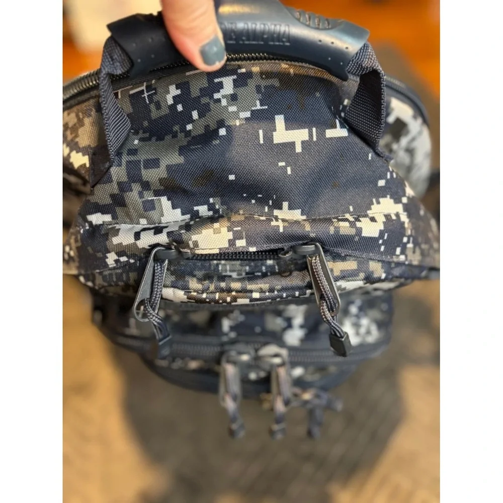 Tactical Backpack Digital Camo Large Military Assault Rucksack Grey Black‎